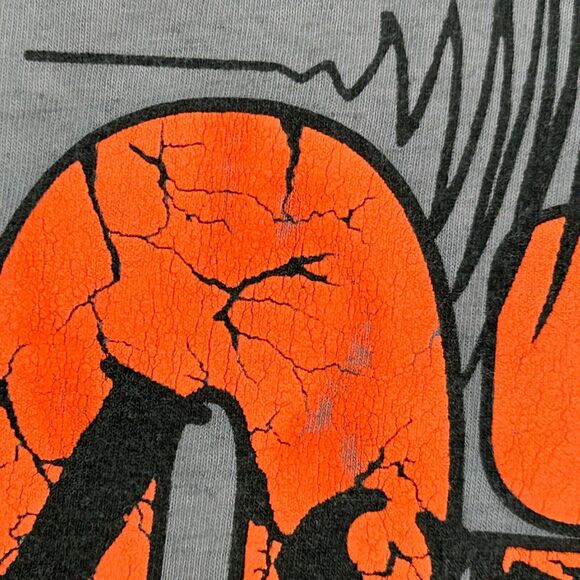 Vintage 90s 1994 California Great Earthquake T Shirt Survived Gray Mens L Large - Picture 5 of 9